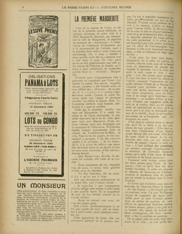 
						Affichage en mode lecture de la page
					