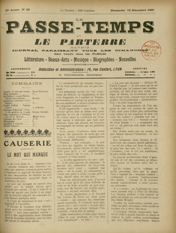 
						Affichage en mode lecture de la page
					