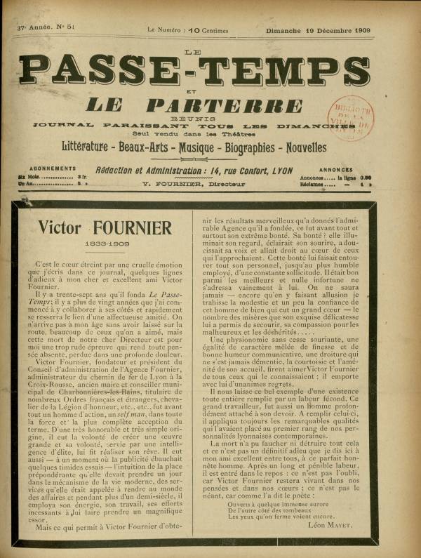 
						Affichage en mode lecture de la page
					