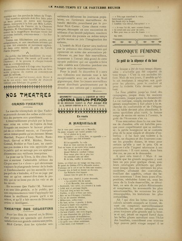 
						Affichage en mode lecture de la page
					