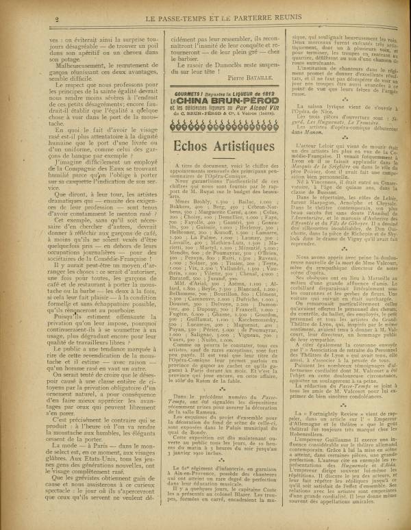 
						Affichage en mode lecture de la page
					