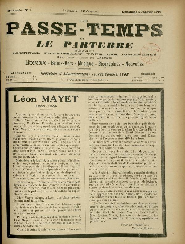 
						Affichage en mode lecture de la page
					