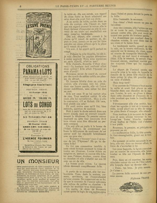 
						Affichage en mode lecture de la page
					