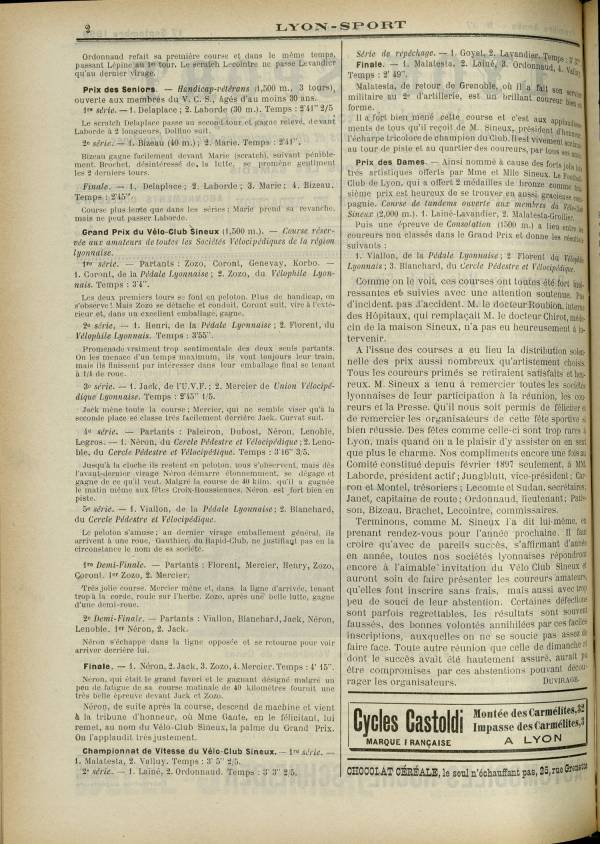 
						Affichage en mode lecture de la page
					