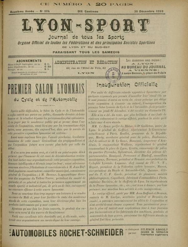 
						Affichage en mode lecture de la page
					