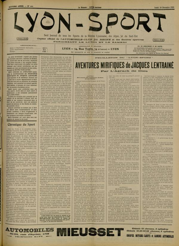 
						Affichage en mode lecture de la page
					