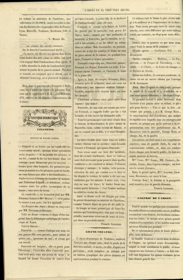 
						Affichage en mode lecture de la page
					