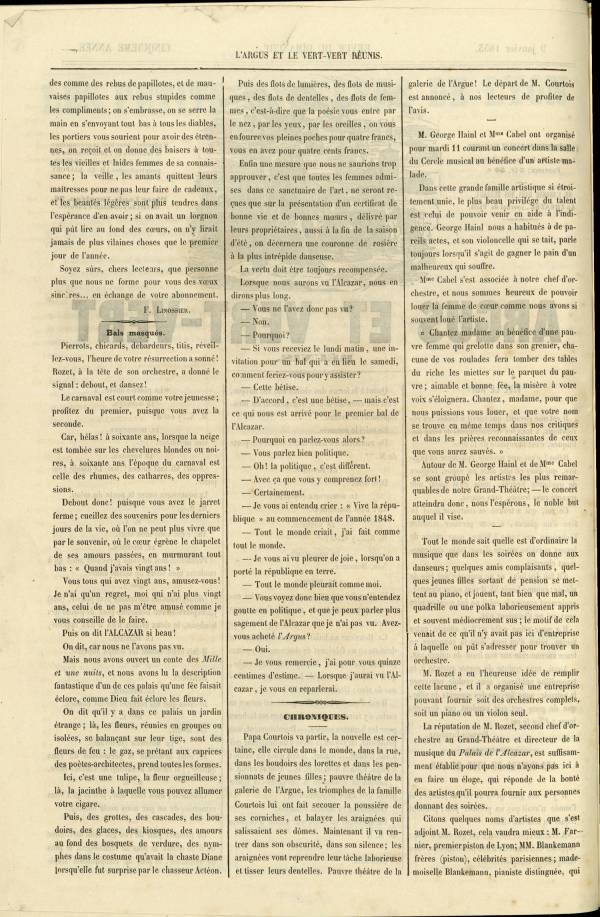 
						Affichage en mode lecture de la page
					