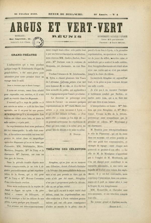 
						Affichage en mode lecture de la page
					