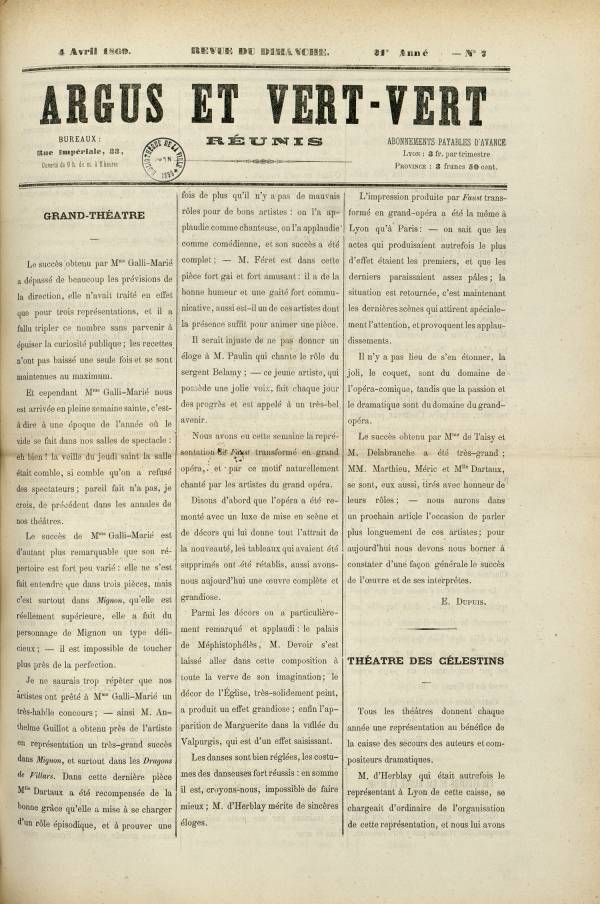 
						Affichage en mode lecture de la page
					