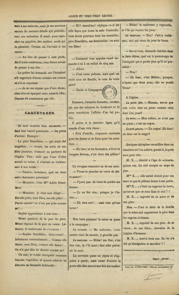 
						Affichage en mode lecture de la page
					