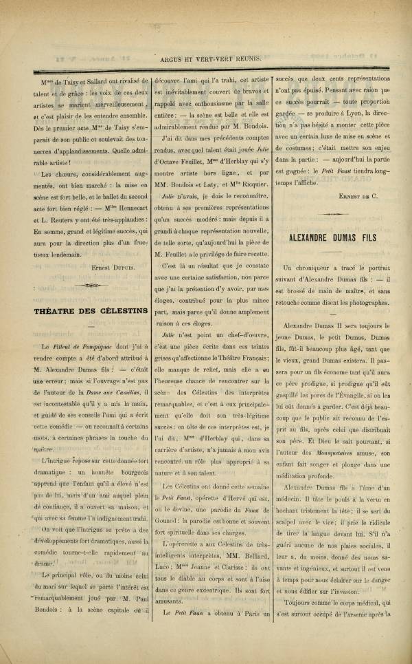 
						Affichage en mode lecture de la page
					