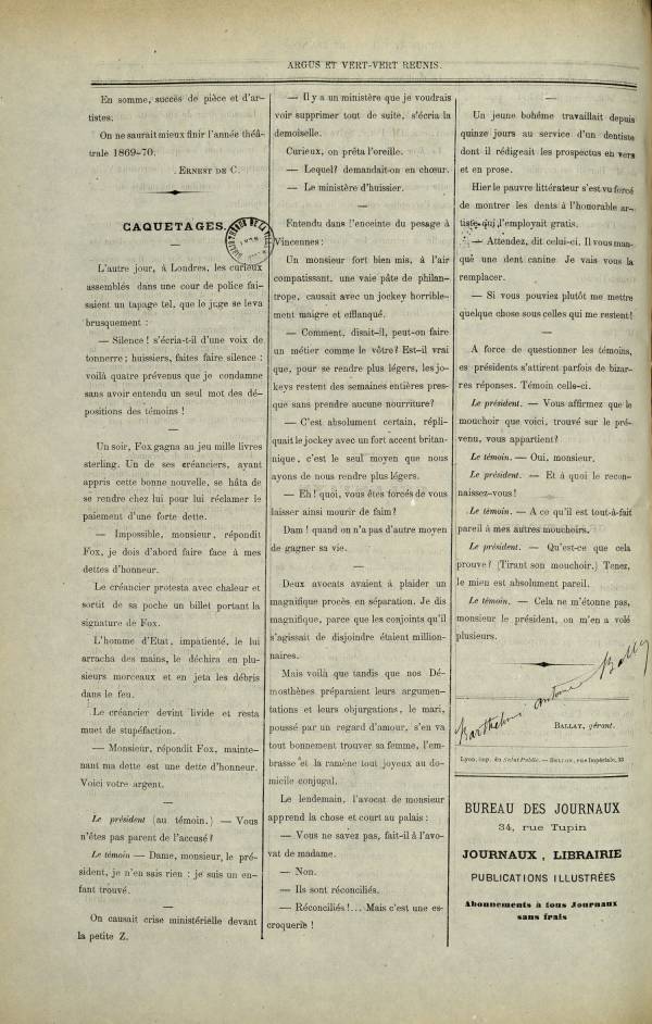 
						Affichage en mode lecture de la page
					