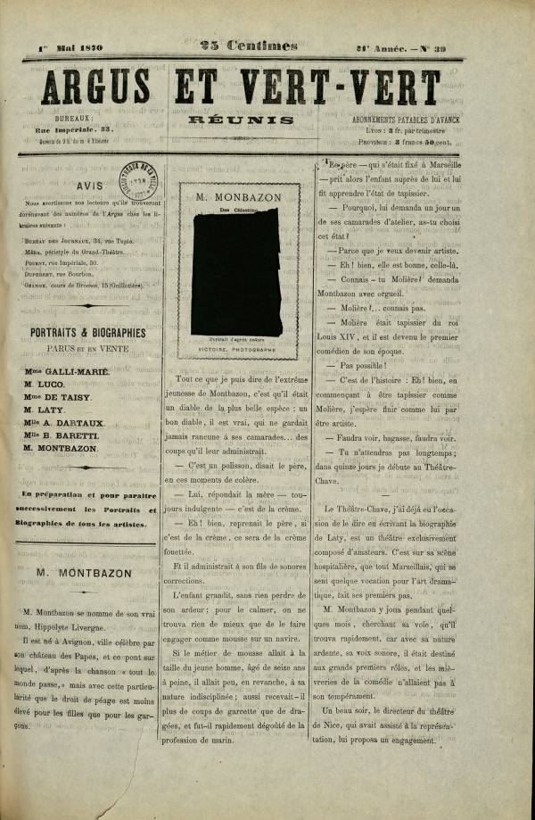 
						Affichage en mode lecture de la page
					