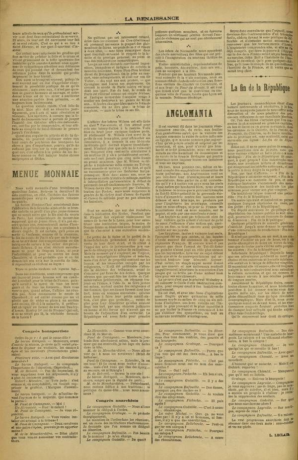 
						Affichage en mode lecture de la page
					