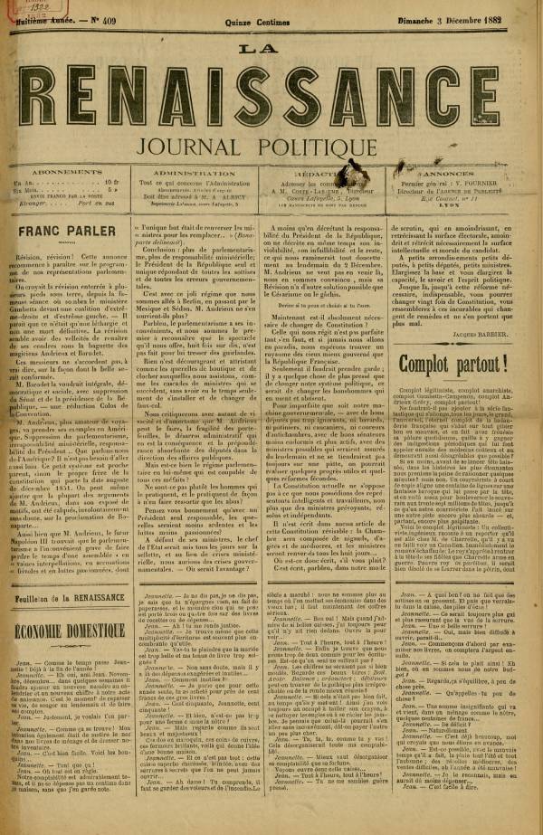 
						Affichage en mode lecture de la page
					