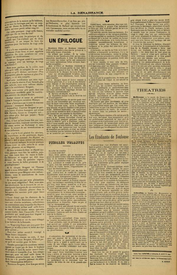 
						Affichage en mode lecture de la page
					