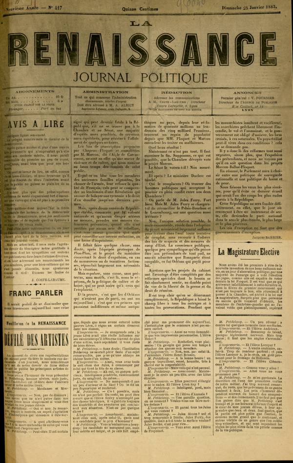 
						Affichage en mode lecture de la page
					