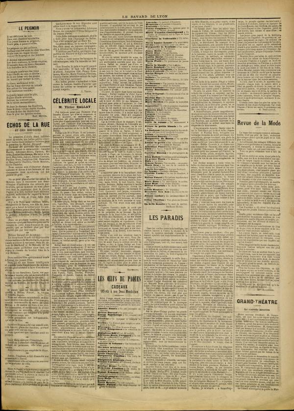 
						Affichage en mode lecture de la page
					