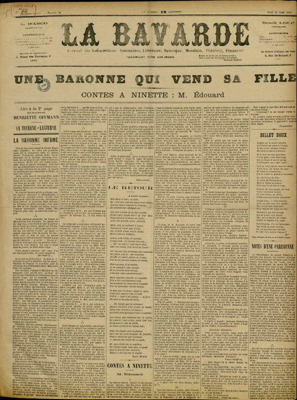 
						Affichage en mode lecture de la page
					
