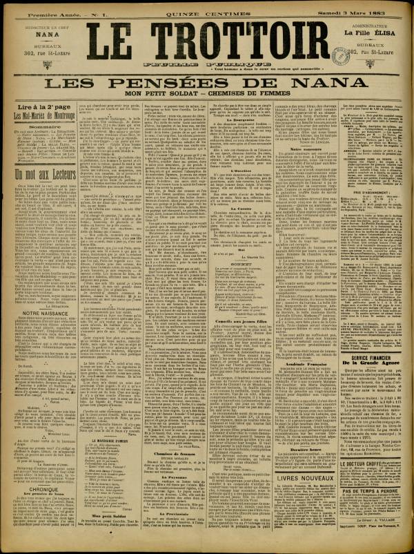
						Affichage en mode lecture de la page
					