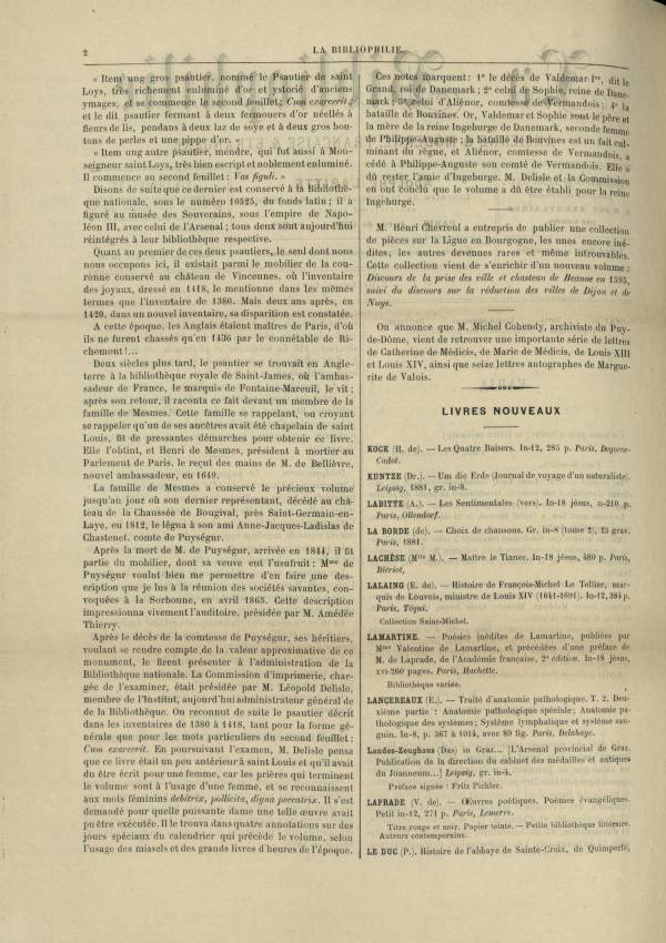 
						Affichage en mode lecture de la page
					