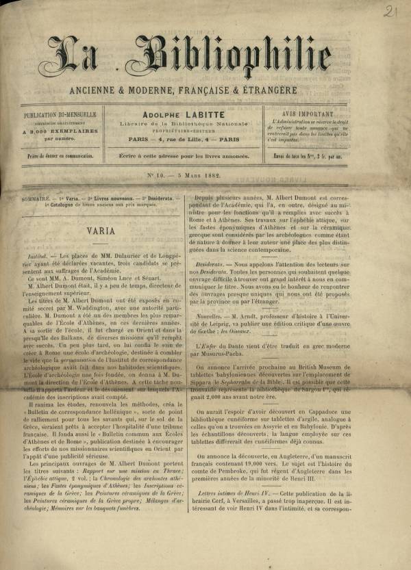 
						Affichage en mode lecture de la page
					