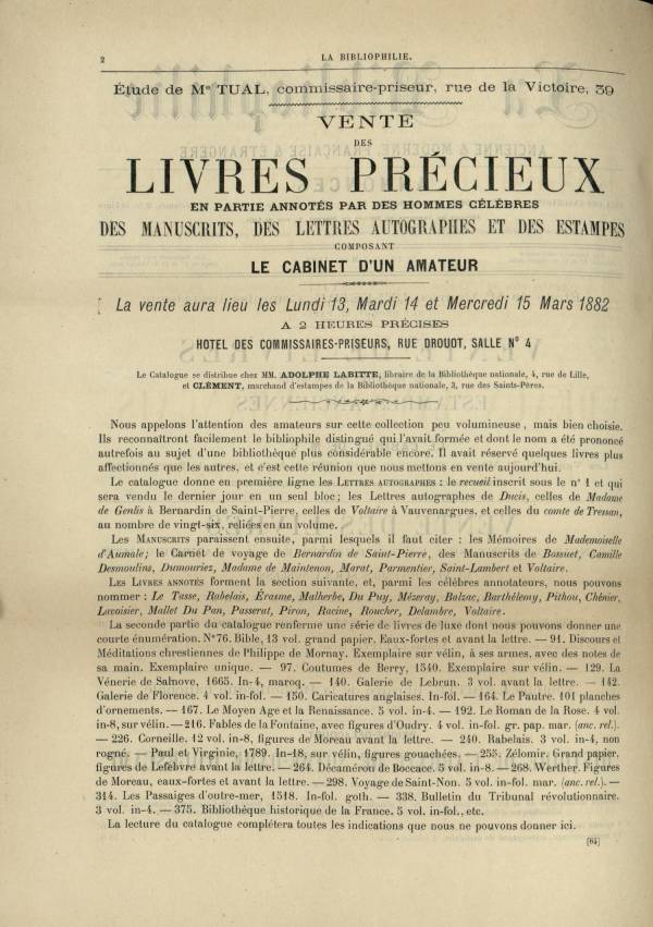 
						Affichage en mode lecture de la page
					