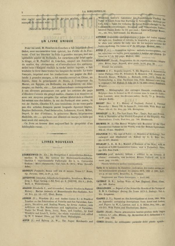 
						Affichage en mode lecture de la page
					