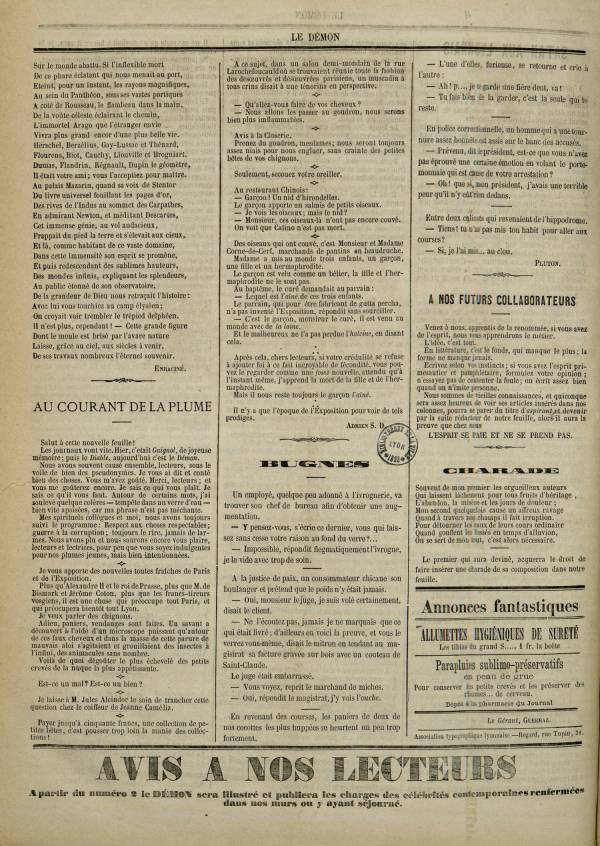 
						Affichage en mode lecture de la page
					