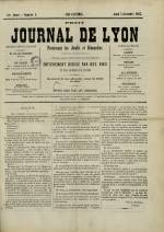 PETIT JOURNAL DE LYON, Première année - N°1