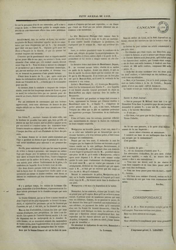 
						Affichage en mode lecture de la page
					