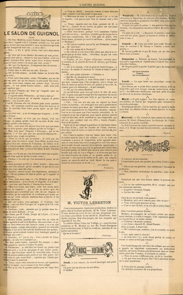 
						Affichage en mode lecture de la page
					