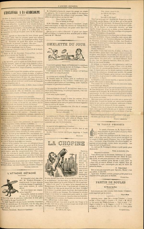 
						Affichage en mode lecture de la page
					