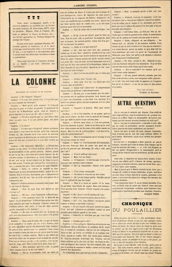 
						Affichage en mode lecture de la page
					