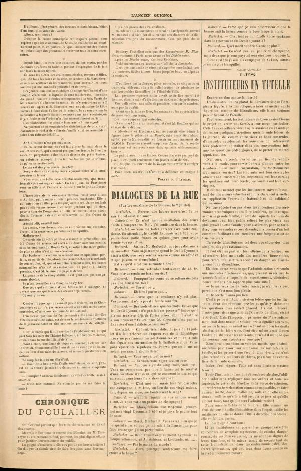 
						Affichage en mode lecture de la page
					