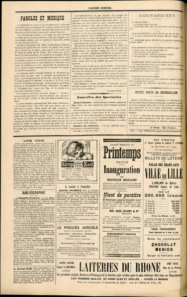 
						Affichage en mode lecture de la page
					