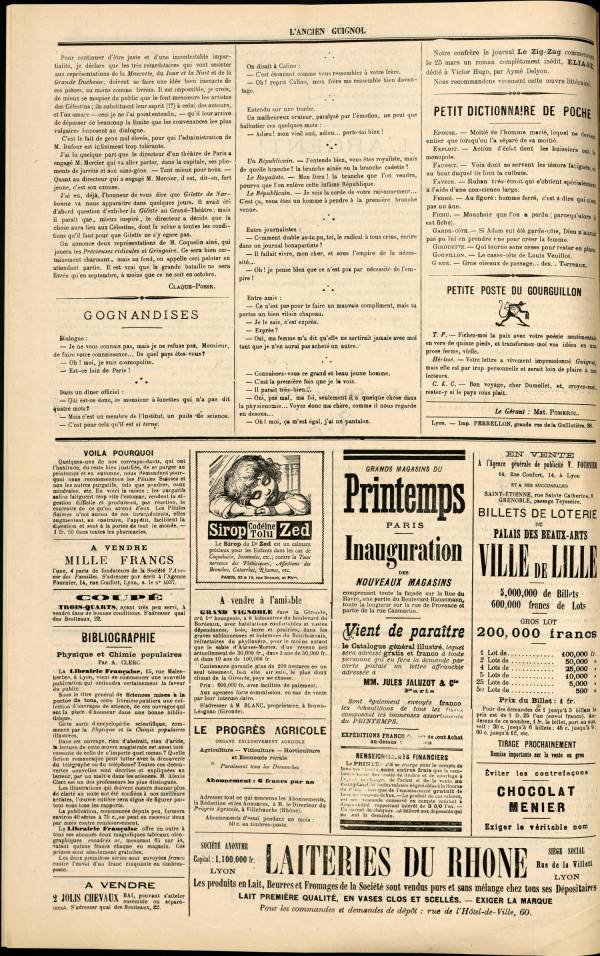 
						Affichage en mode lecture de la page
					