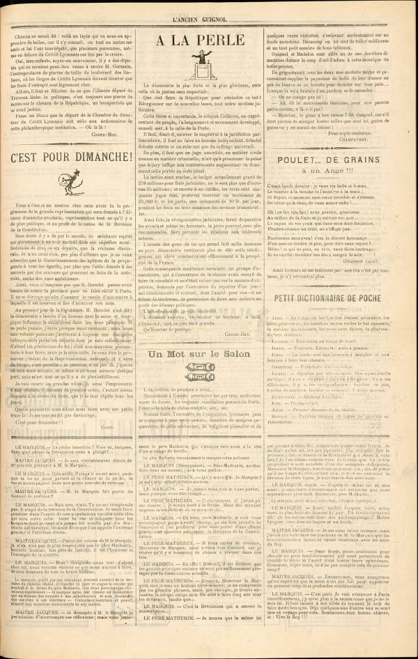 
						Affichage en mode lecture de la page
					