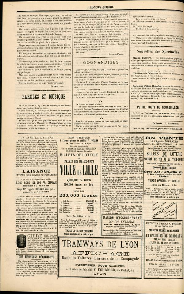 
						Affichage en mode lecture de la page
					