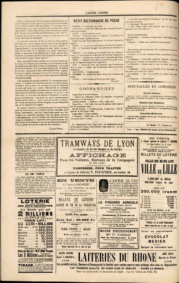 
						Affichage en mode lecture de la page
					