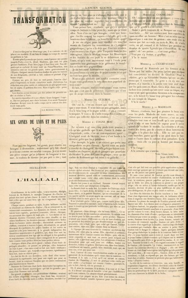 
						Affichage en mode lecture de la page
					