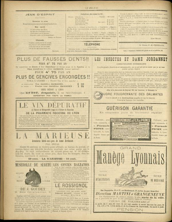 
						Affichage en mode lecture de la page
					
