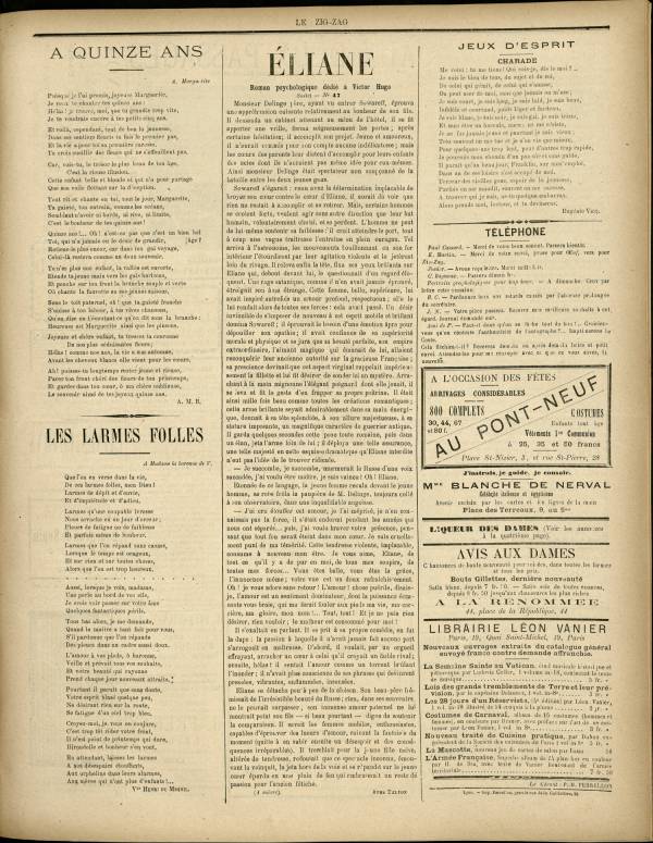 
						Affichage en mode lecture de la page
					