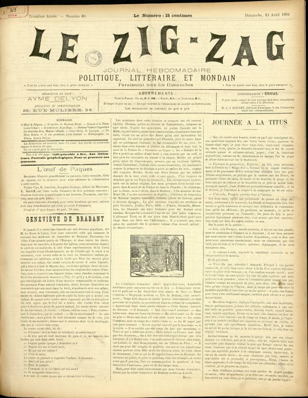 
						Affichage en mode lecture de la page
					