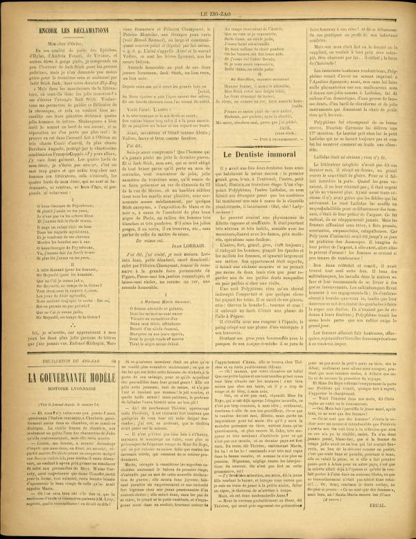 
						Affichage en mode lecture de la page
					