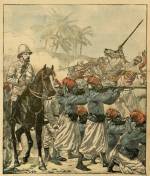 La mission Flamand repoussant l'attaque des Touaregs près d'In-Salah