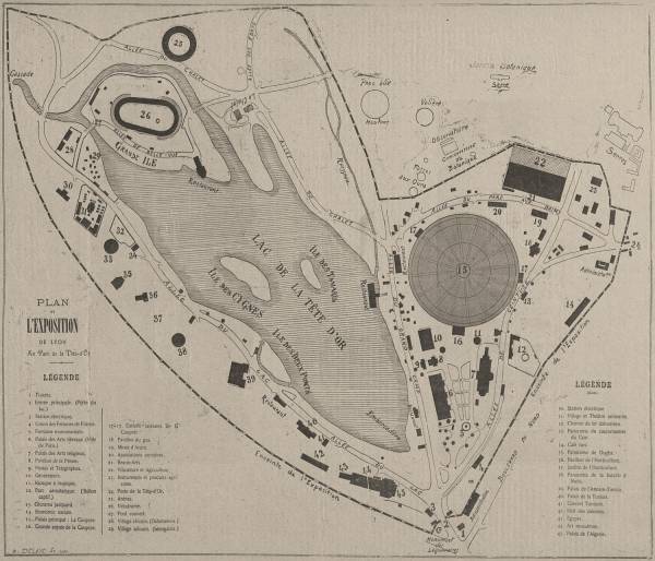 Plan de l'exposition de Lyon