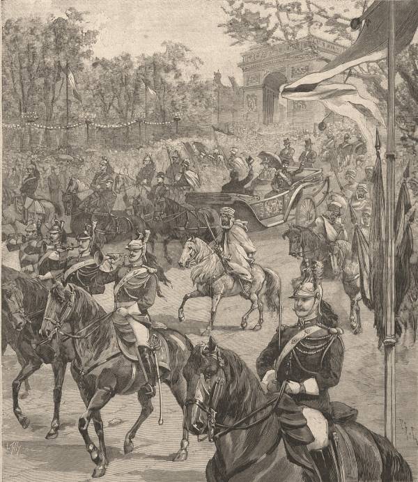 L'arrivée des souverains russes à Paris