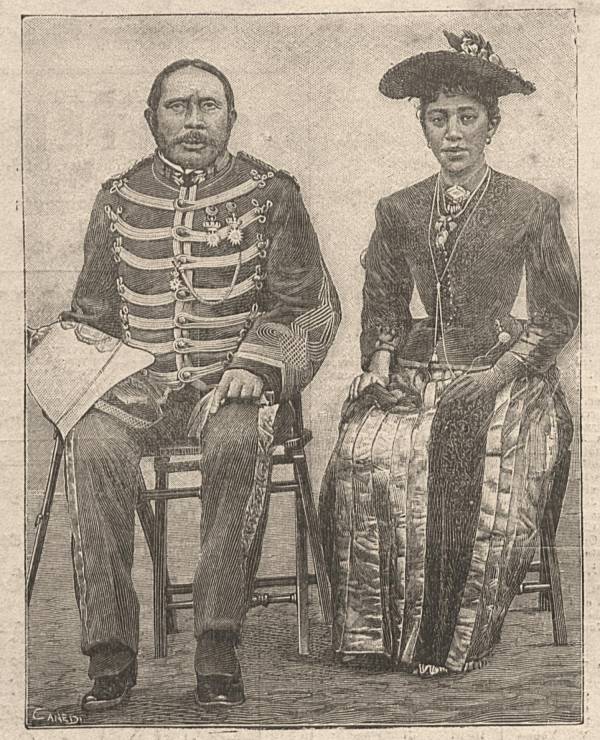 Madagascar - Le gouverneur de Tamatave et sa femme